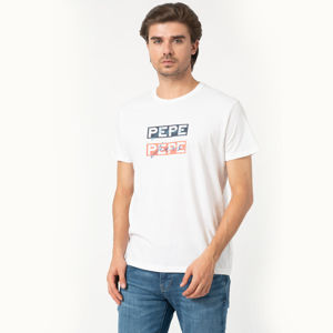 Pepe Jeans pánské bílé tričko Sid